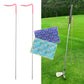 2 Pack V-Shaped Golf Club Stand With Golf Towels Set of 2 Keeps Your Clubs Clean, Dry & Visible, V-Stick Club Stand Made of Highly Durable Stainless Steel - Easy to Carry Golf Club Holder