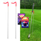 2 Pack V-Shaped Golf Club Stand With Golf Towels Set of 2 Keeps Your Clubs Clean, Dry & Visible, V-Stick Club Stand Made of Highly Durable Stainless Steel - Easy to Carry Golf Club Holder