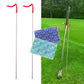 2 Pack V-Shaped Golf Club Stand With Golf Towels Set of 2 Keeps Your Clubs Clean, Dry & Visible, V-Stick Club Stand Made of Highly Durable Stainless Steel - Easy to Carry Golf Club Holder