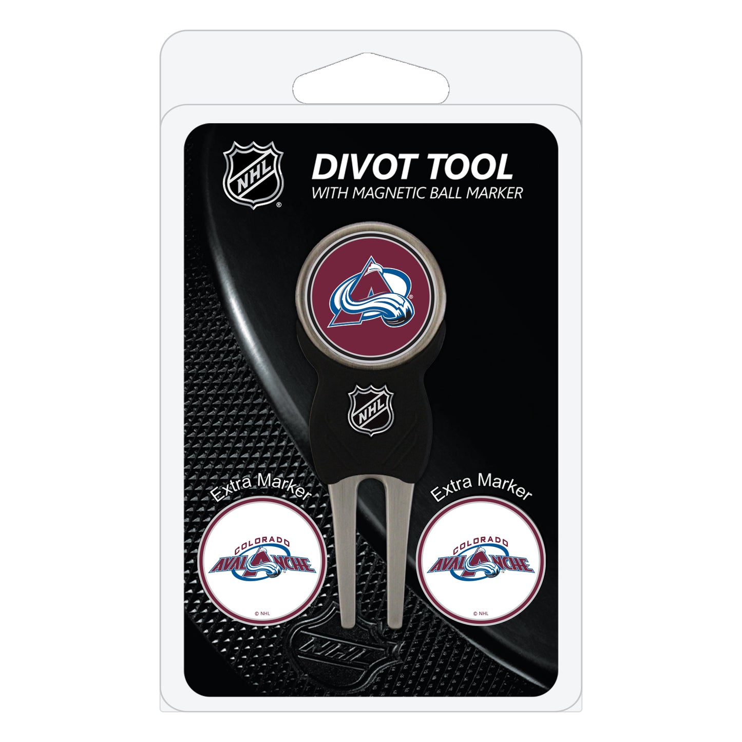 NHL custom golf divot tools - Colorado Avalanche