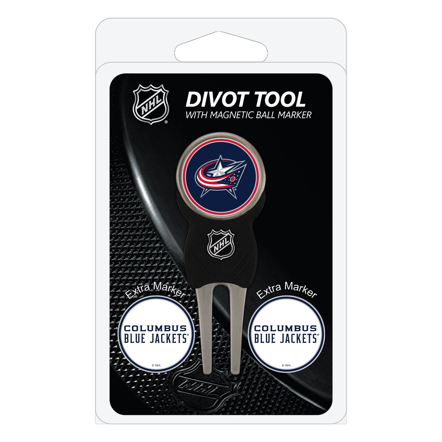 NHL custom golf divot tools - Columbus Blue Jackets