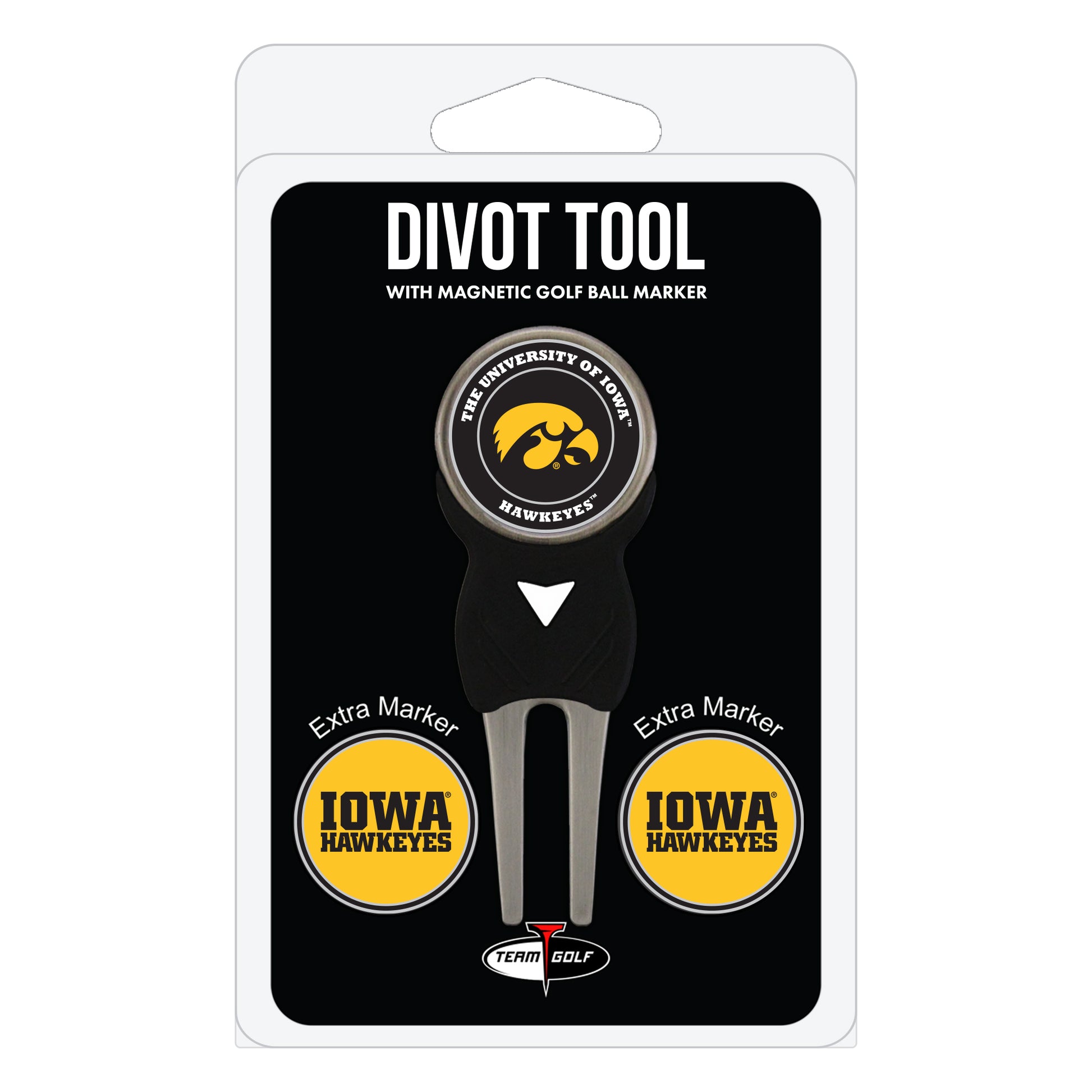 NCAA personalized golf divot tool - Iowa hawkeyes