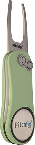 Pitchfix Solo Tin Set Includes Fusion 2.5 Divot Repair Tool with Removable Ball Marker (Light Green)