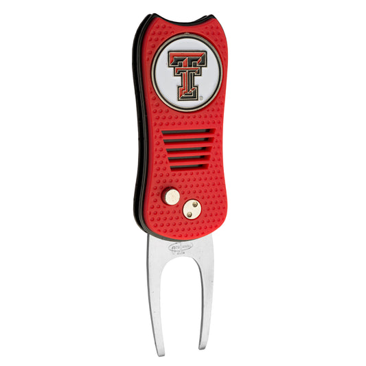 NCAA Switchblade Divot Repair Tool - Texas Tech Red Raiders