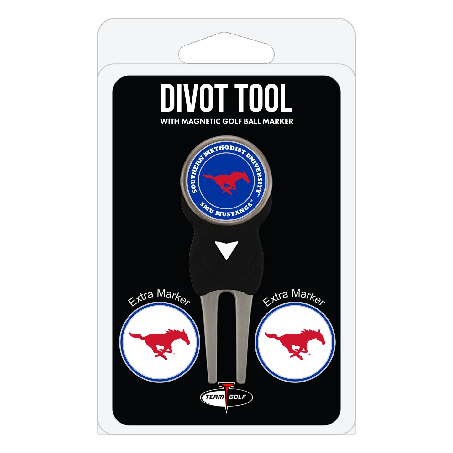 NCAA personalized golf divot tool - southern methodist mustangs