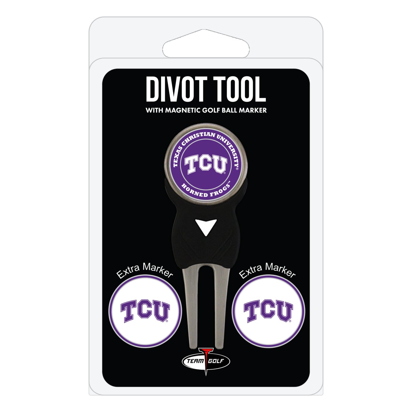 NCAA personalized golf divot tool - tcu horned frogs