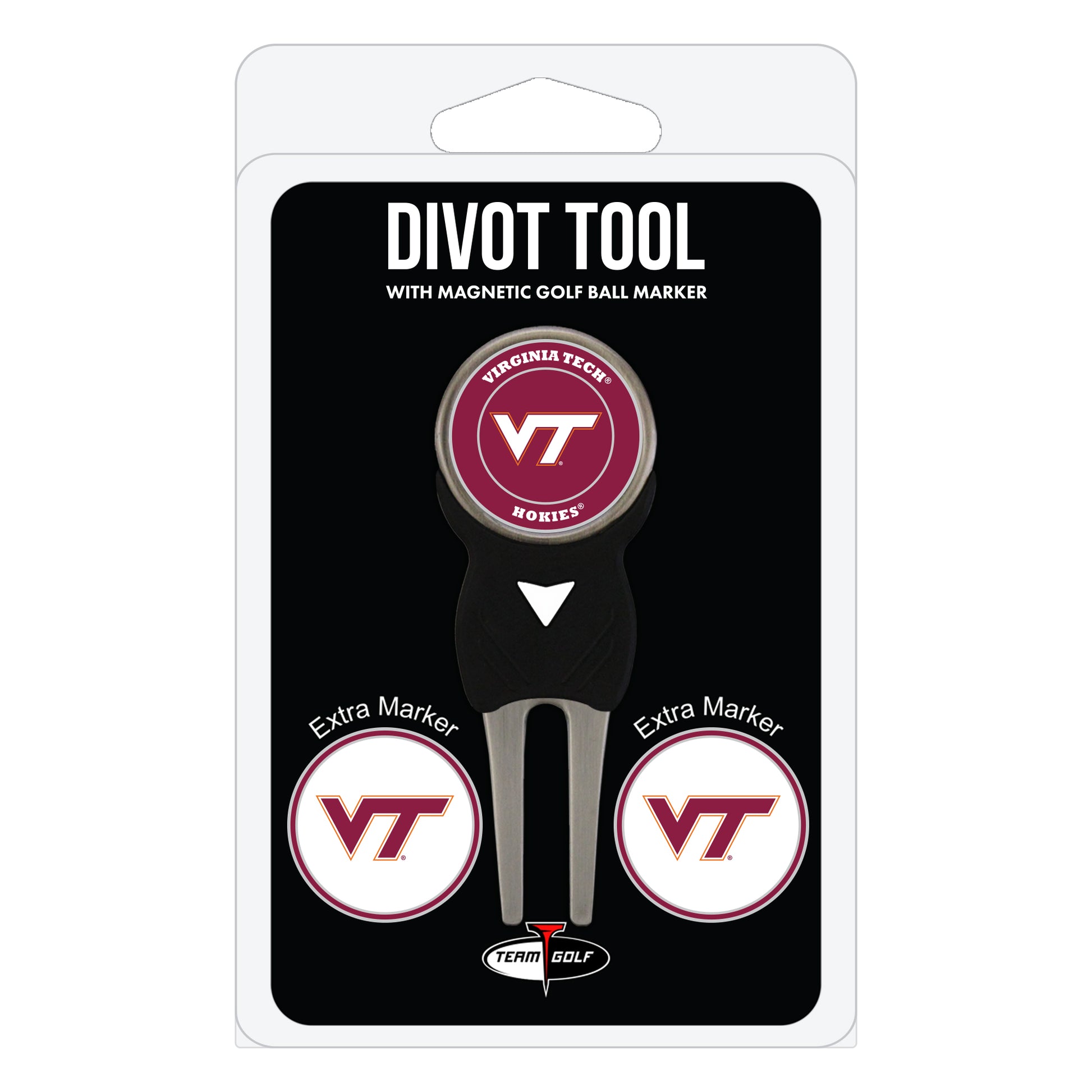 NCAA personalized golf divot tool - virginia tech hokies