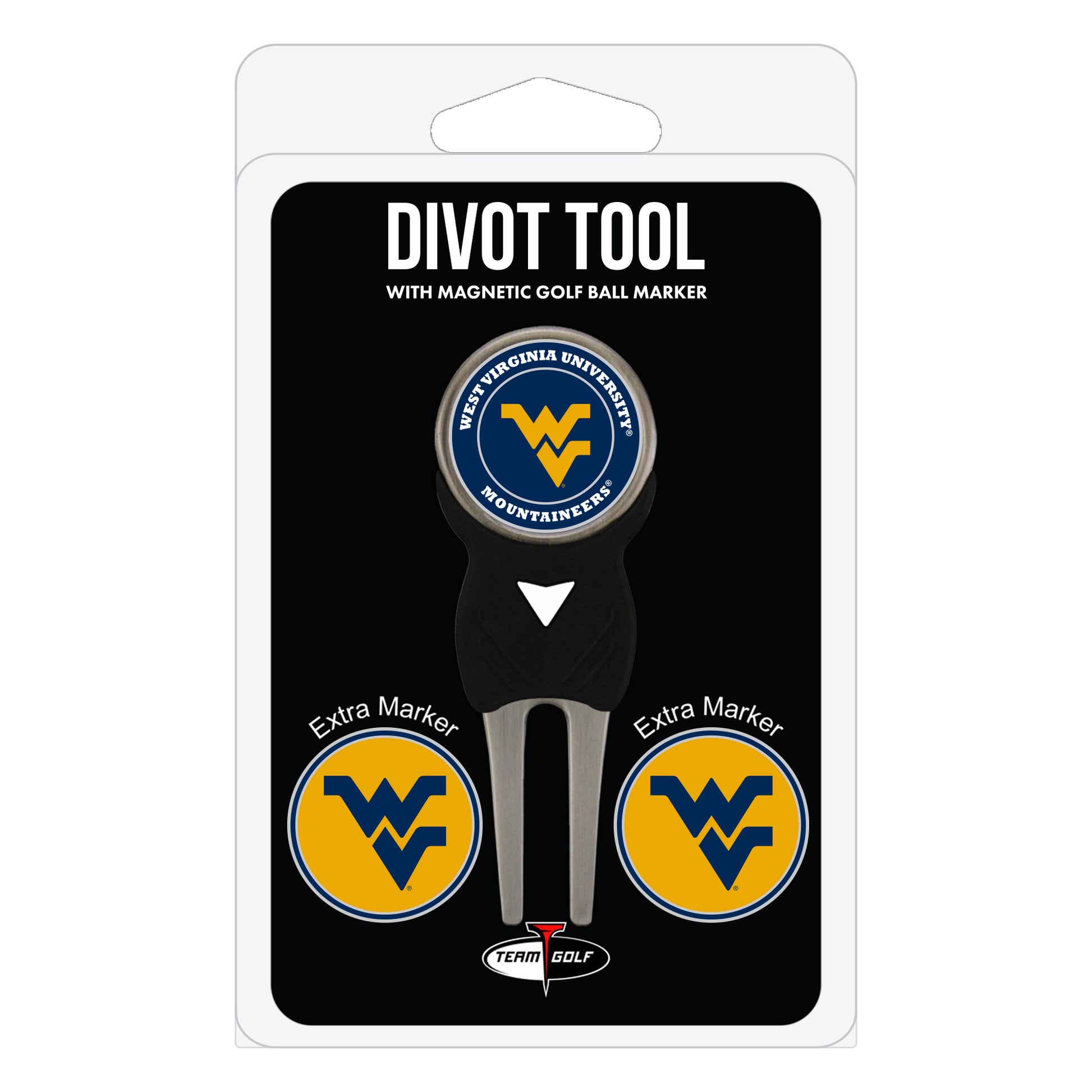 NCAA personalized golf divot tool - west virginia mountaineers