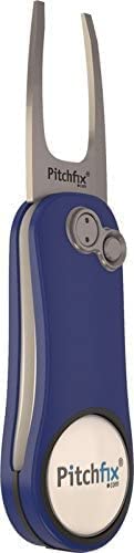 Pitchfix Solo Tin Set Includes Fusion 2.5 Divot Repair Tool with Removable Ball Marker (Royal Blue)
