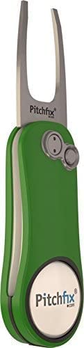 Pitchfix Solo Tin Set Includes Fusion 2.5 Divot Repair Tool with Removable Ball Marker (Green)