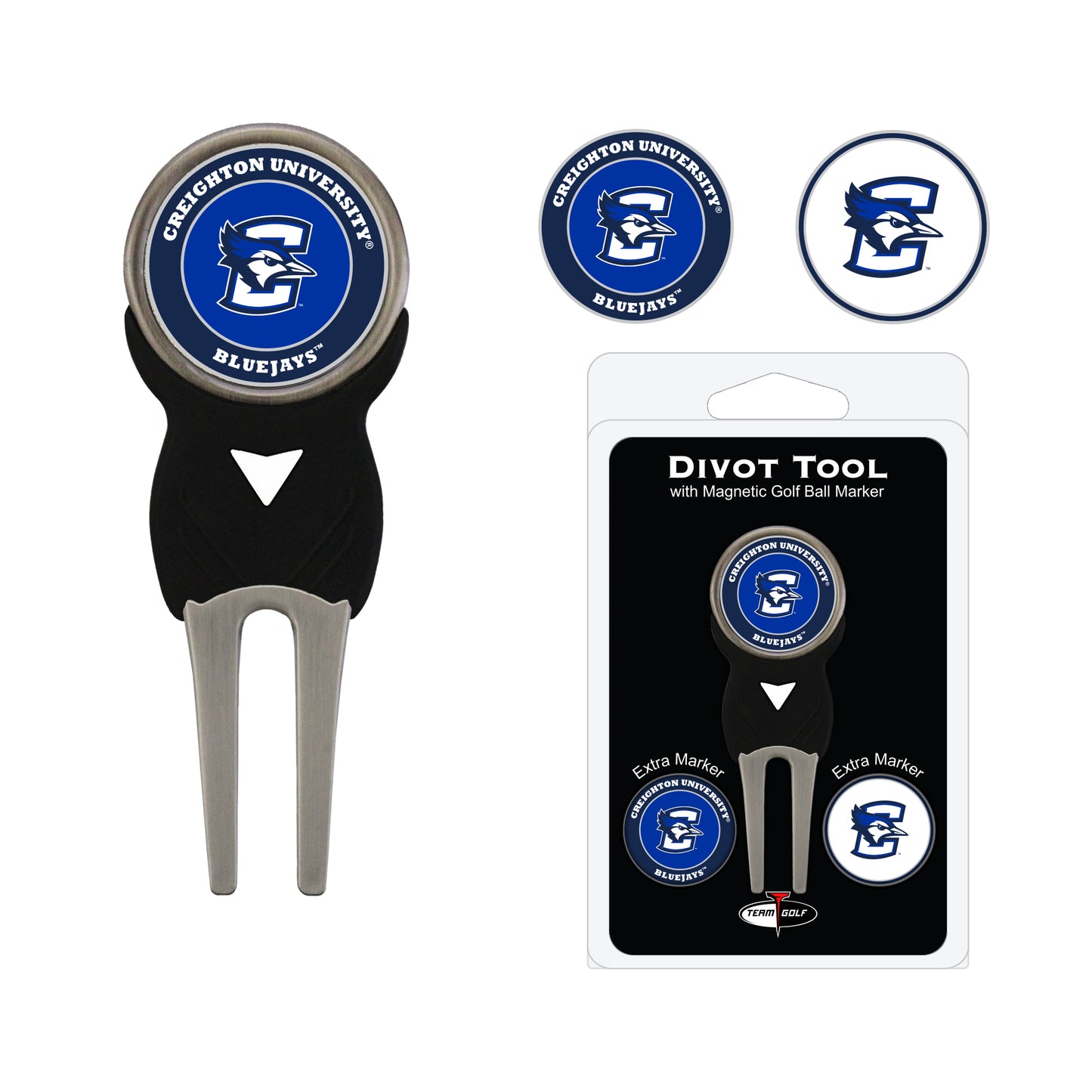 NCAA personalized golf divot tool - creighton blue jays