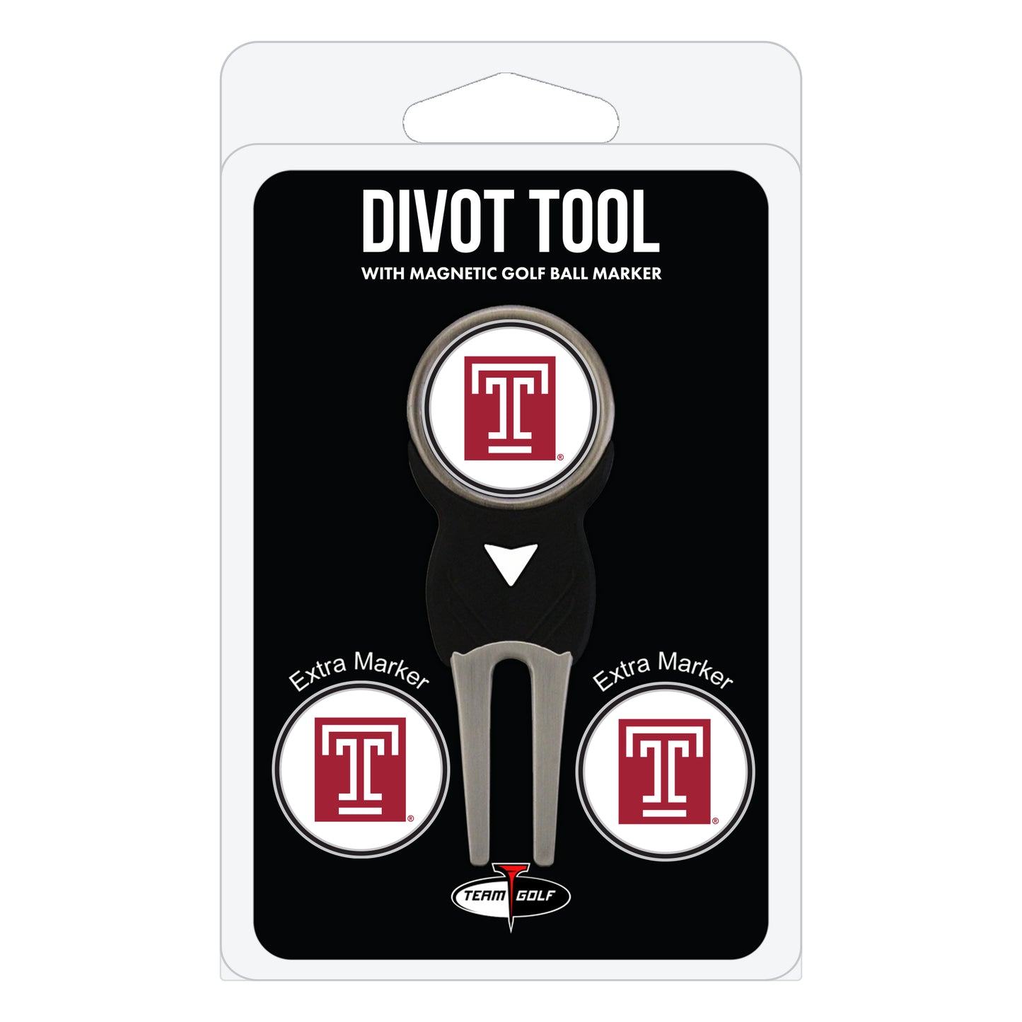NCAA personalized golf divot tool - temple owls