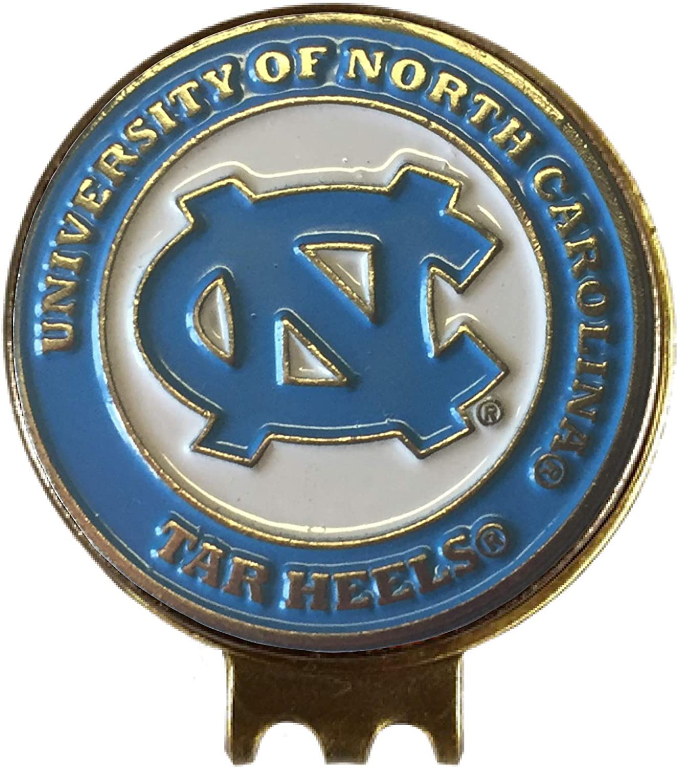 Premium Quality NCAA Golf Ball Marker Hat Clip (North Carolina Tar Heels)