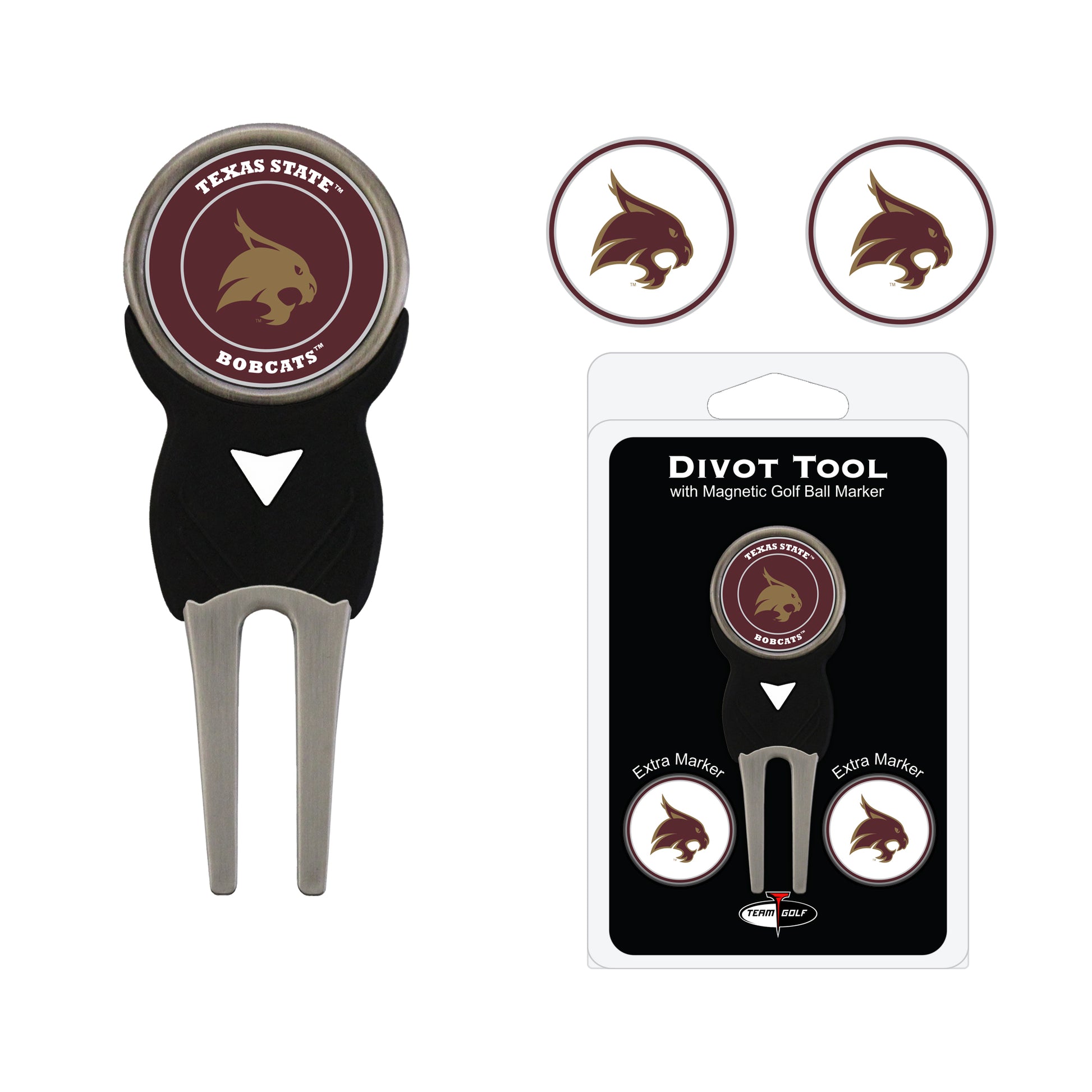 NCAA personalized golf divot tool - texas state bobcats