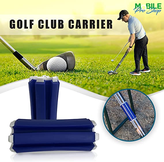 blue golf club holder