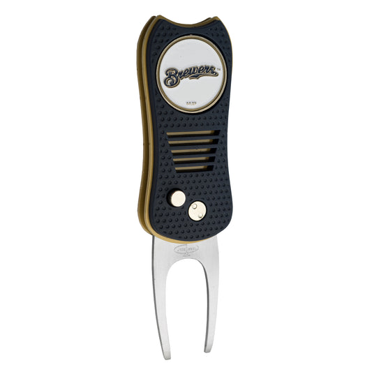 MLB Switchblade Golf Divot Tool - Milwaukee Brewers