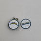 Stainless Steel NFL Unique Golf Ball Markers with Hat Clip (Los Angeles Chargers)