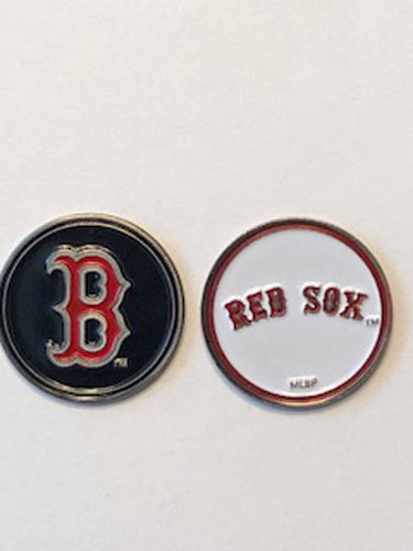 Boston Red Sox Cap Clip with 2 Golf Ball Markers